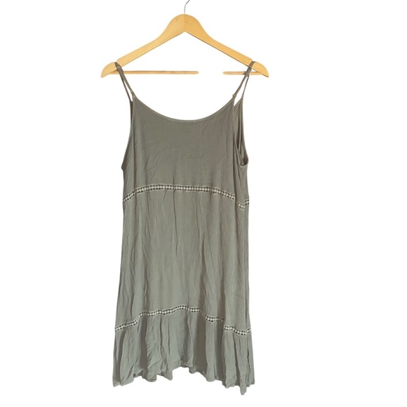 Venus. Olive Casual Tank Summer Dress. Size Large. - Picture 10 of 10